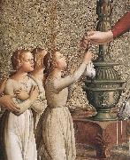 ANTONIAZZO ROMANO Annunciation (detail)  hgh USA oil painting artist